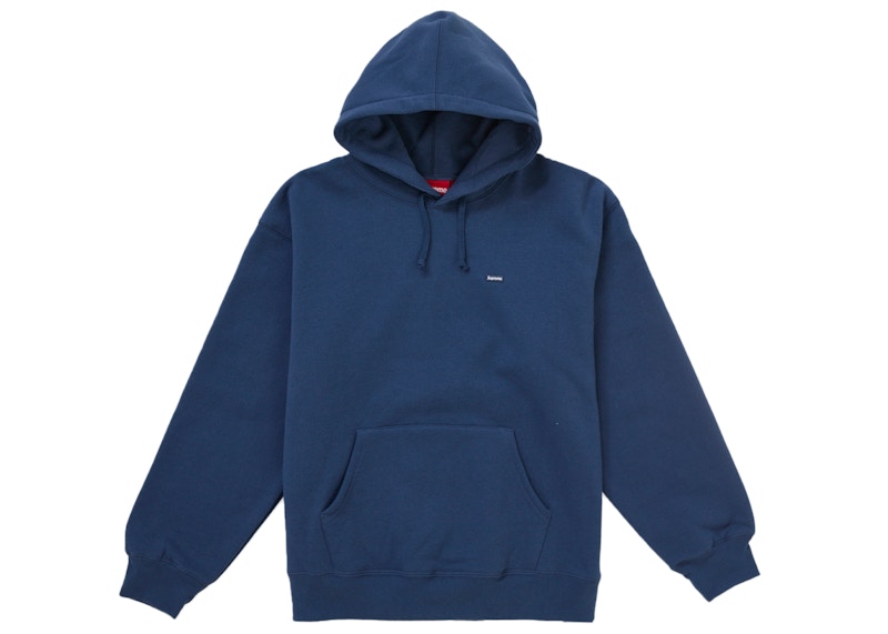 Supreme Small Box Hooded Sweatshirt Blauw