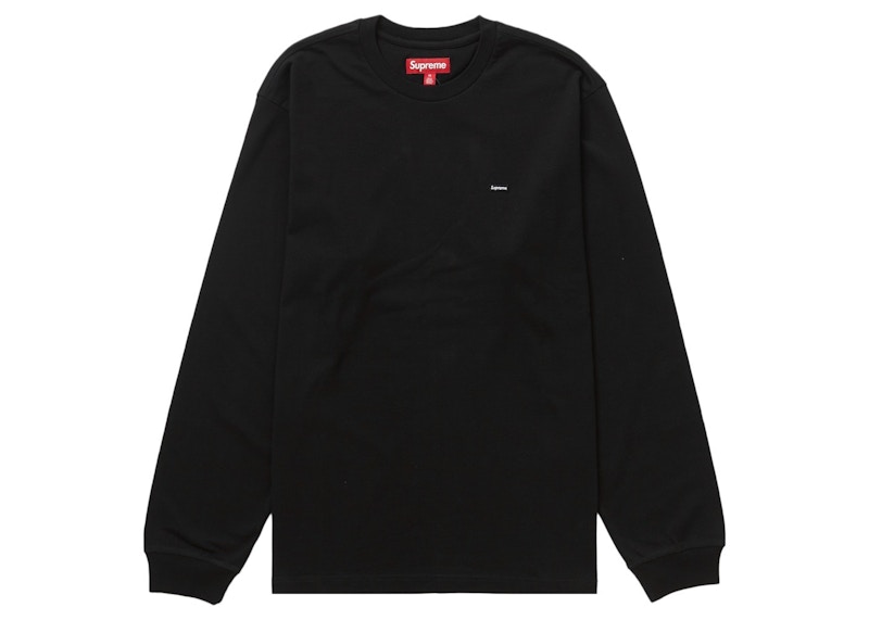 Supreme Small Box L/S Tee Zwart