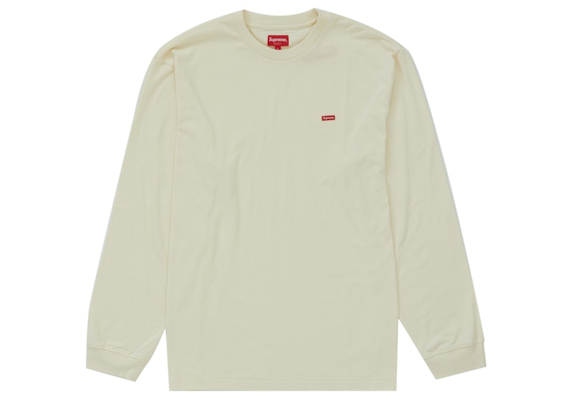 Supreme Small Box L/S Tee Natural
