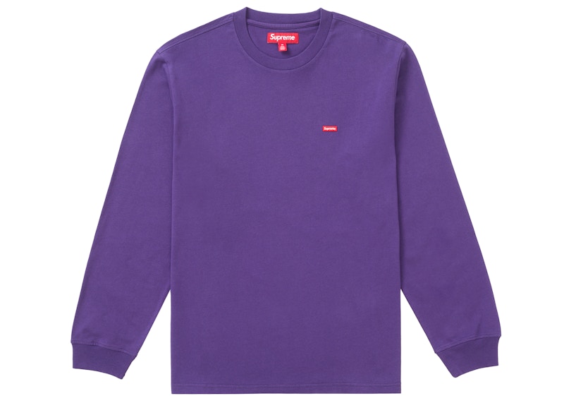 Supreme Small Box L/S Tee Paars