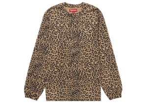 Supreme Small Box L/S Tee Leopard Print