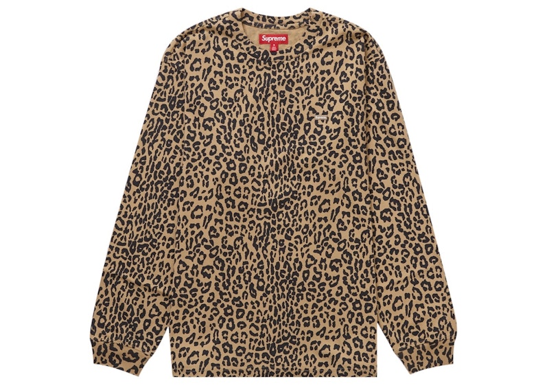 Supreme Small Box L/S Tee Leopard Print