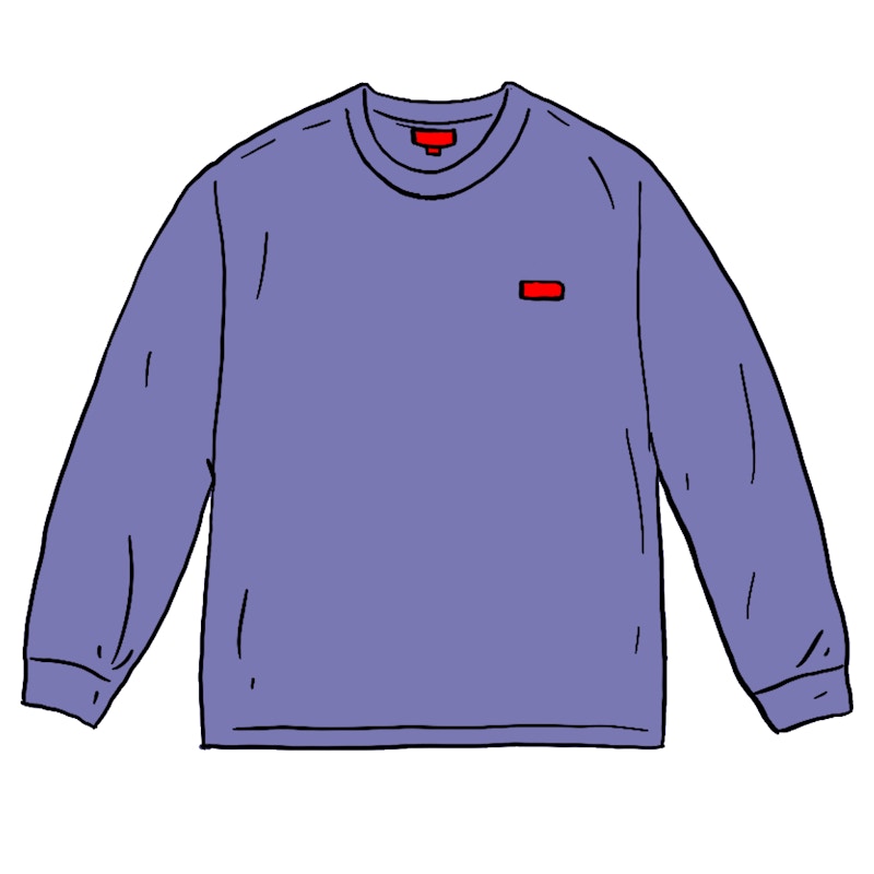 Supreme Small Box /S Tee Dusty Paars