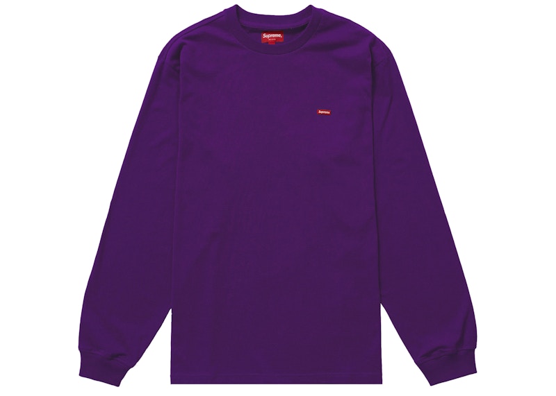 Supreme Small Box L/S Tee Paars