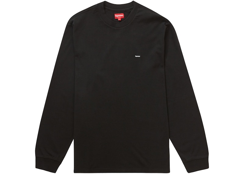 Supreme Small Box L/S Tee Zwart