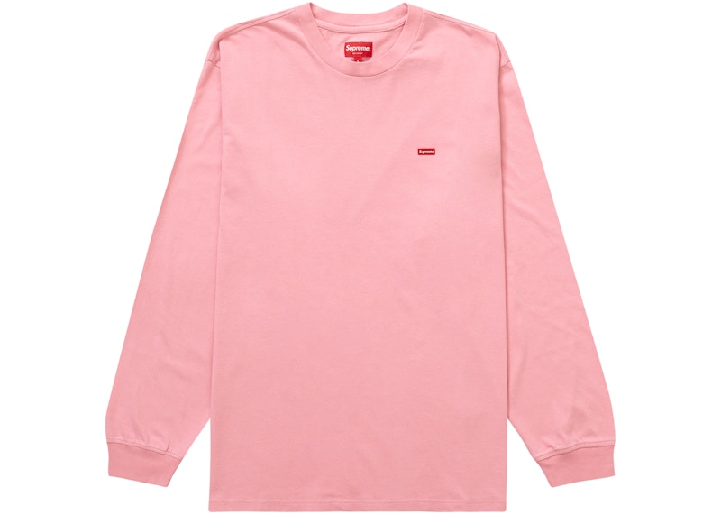 Supreme Small Box L/S Tee Roze