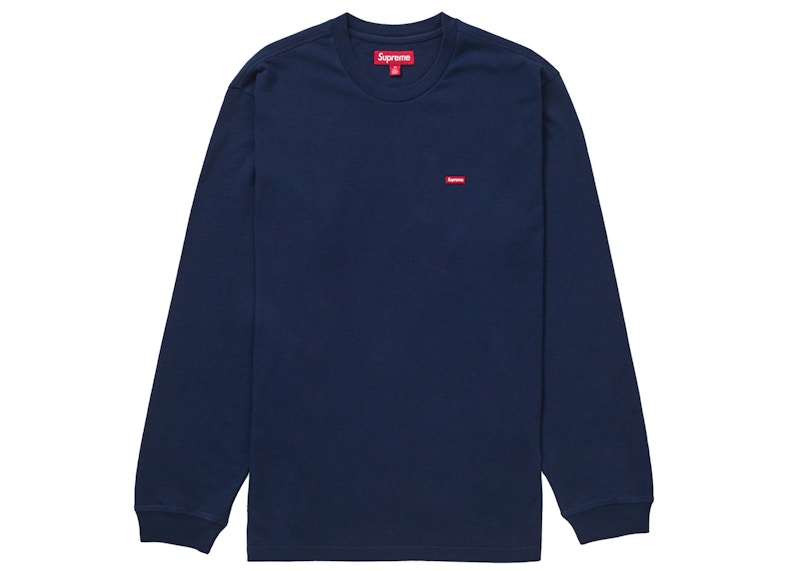 Supreme Small Box L/S Tee Blauw