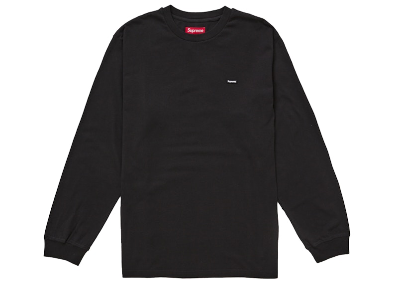 Supreme Small Box L/S Tee Zwart