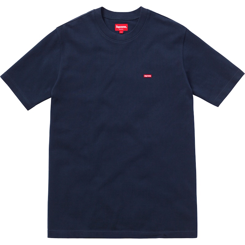 Supreme Small Box Pique Tee Blauw