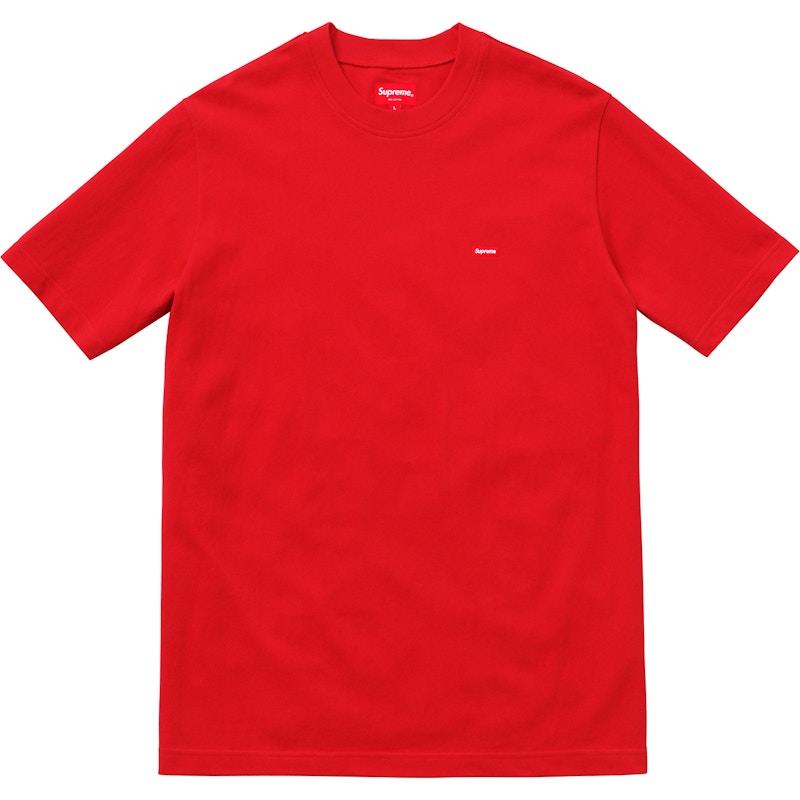 Supreme Small Box Pique Tee Rood