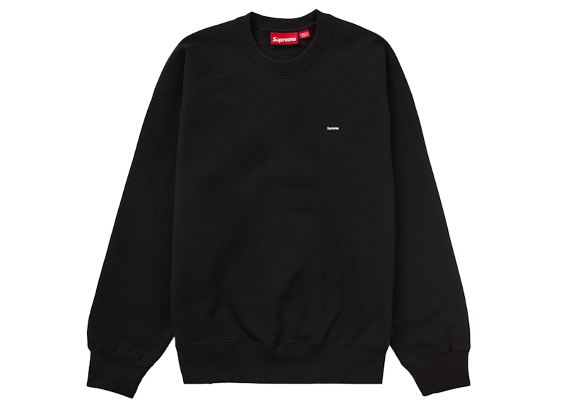 Supreme Small Box Raglan Crewneck Zwart