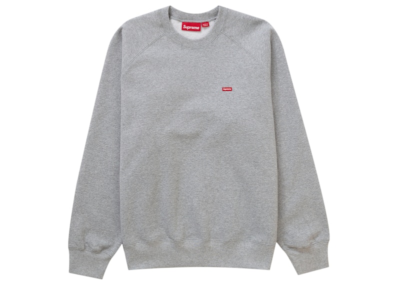 Supreme Small Box Raglan Crewneck Heather Grijs