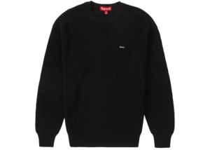 Supreme Small Box Ribbed Sweater Zwart