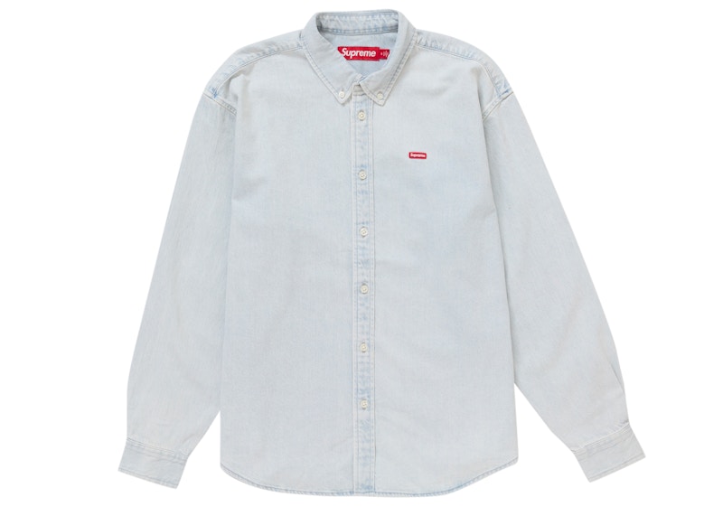Supreme Small Box Shirt Washed Denim