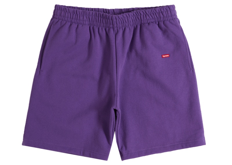 Supreme Small Box Sweatshort Paars