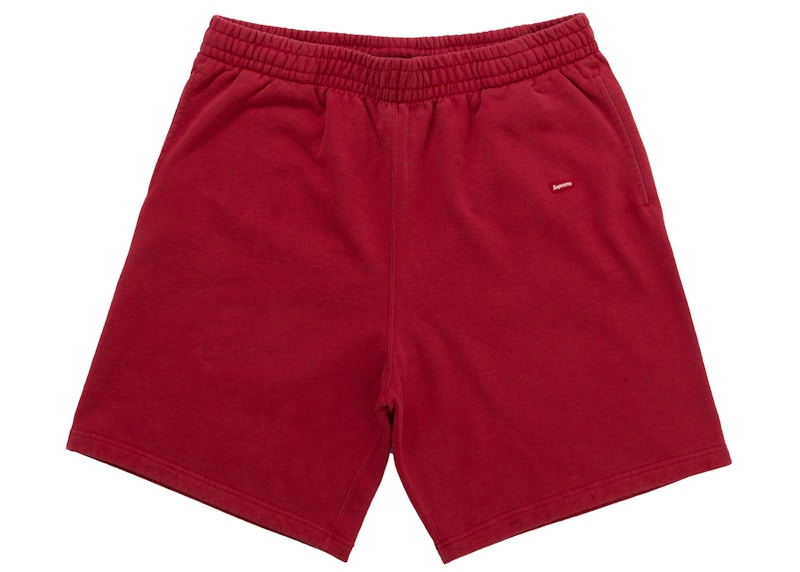 Supreme Small Box Sweatshort Dark Rood
