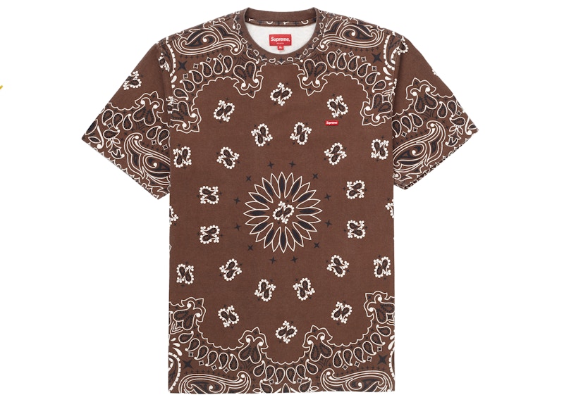 Supreme Small Box Tee Bandana Bruin