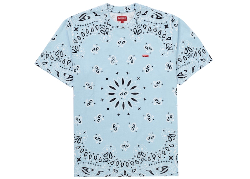 Supreme Small Box Tee Light Bandana Blauw