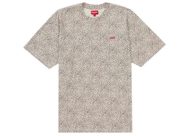 Supreme Small Box Tee Leopard Roze