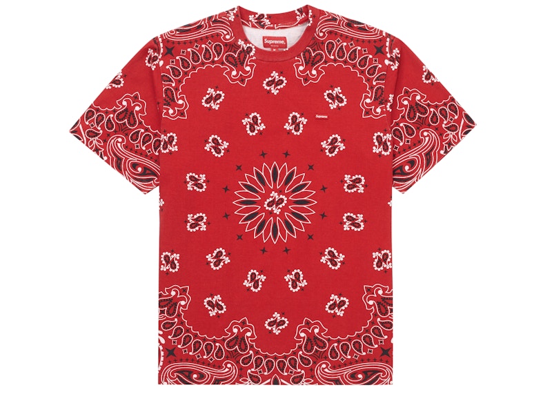 Supreme Small Box Tee Bandana Rood