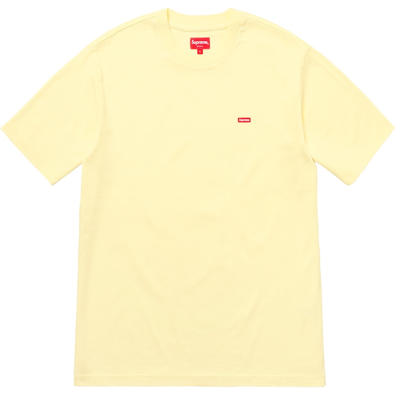 Supreme Small Box Tee Pale Geel
