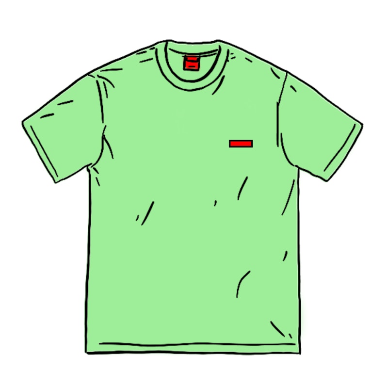 Supreme Small Box Tee Bright Groen