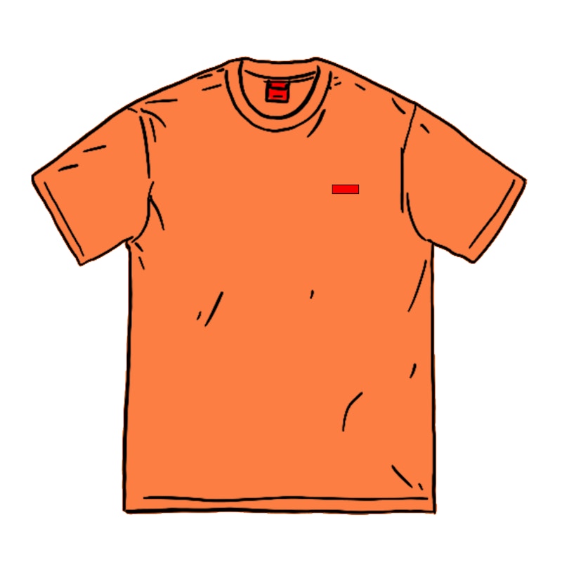 Supreme Small Box Tee Oranje