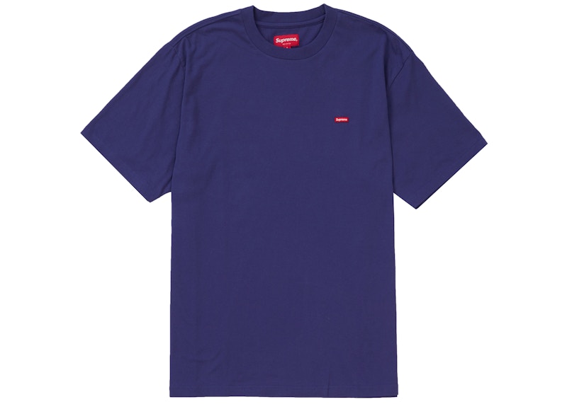 Supreme Small Box Tee Washed Marineblauw