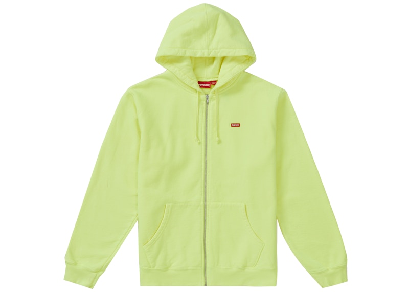 Supreme Small Box Zip Up Sweatshirt Bright Geel
