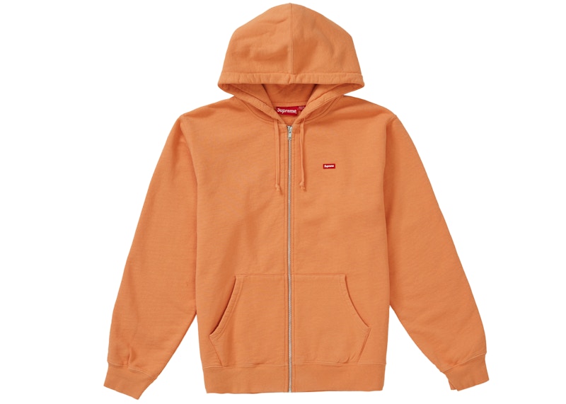 Supreme Small Box Zip Up Sweatshirt Pale Oranje