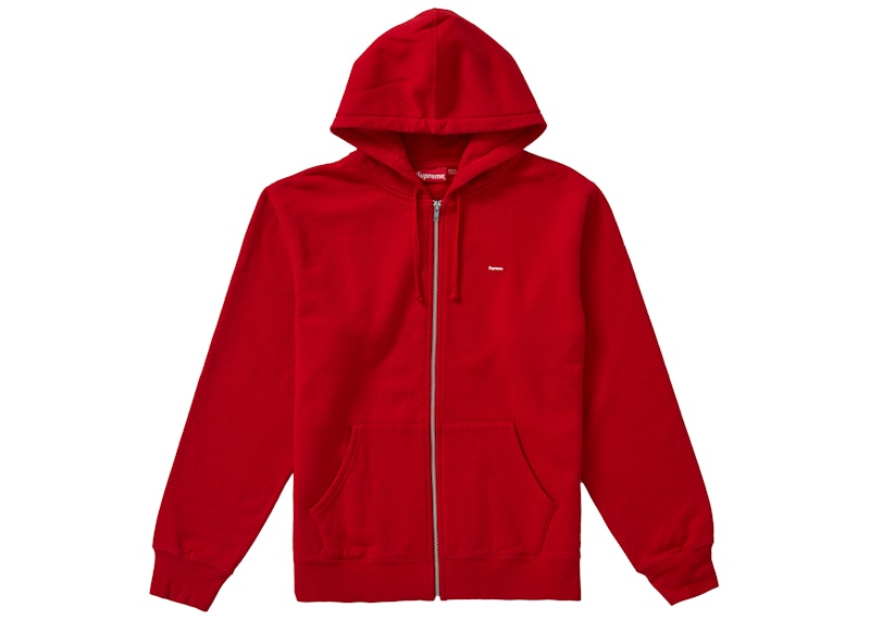 Supreme Small Box Zip Up Sweatshirt Rood