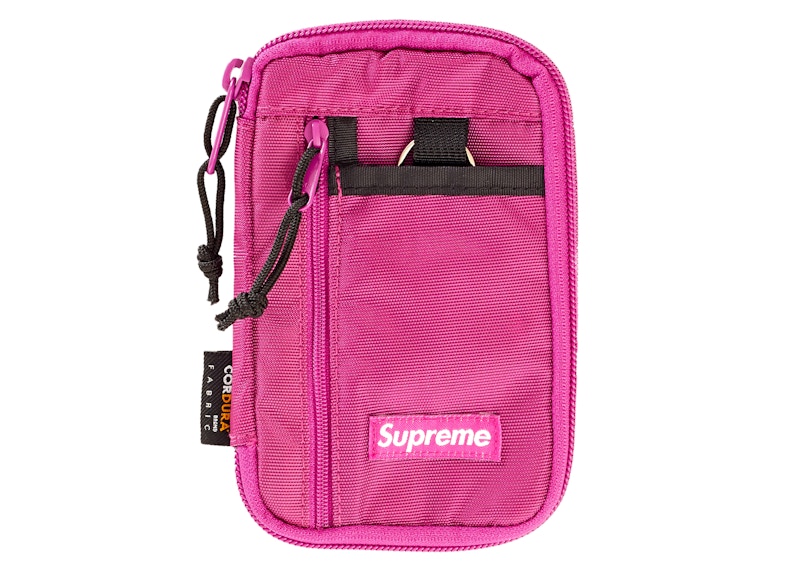 Supreme Small Zip Pouch Magenta Roze