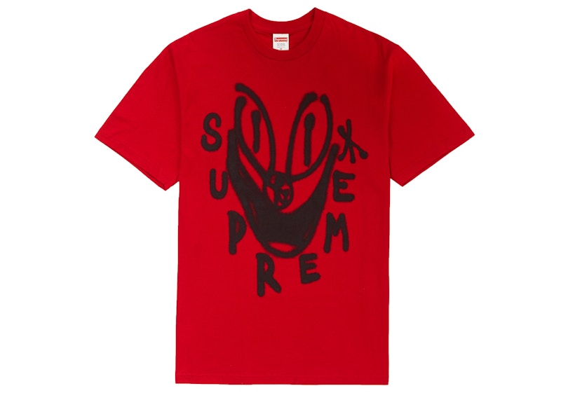 Supreme Smile Tee Rood