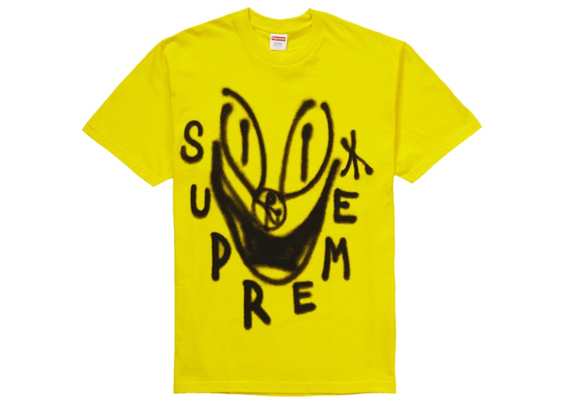 Supreme Smile Tee Geel
