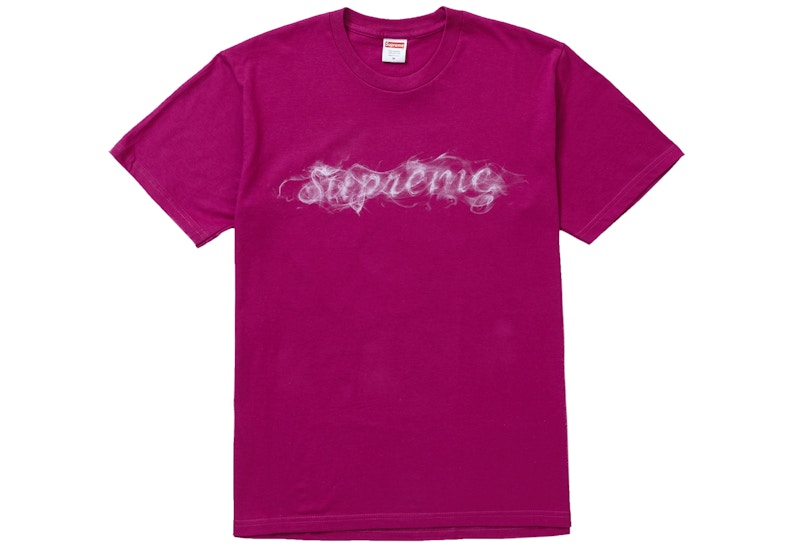 Supreme Smoke Tee Magenta Roze