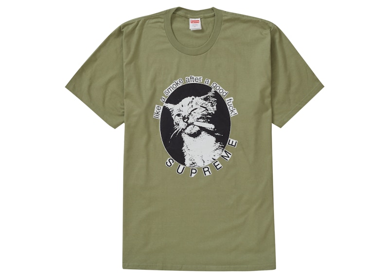 Supreme Smoke Tee Light Olijf