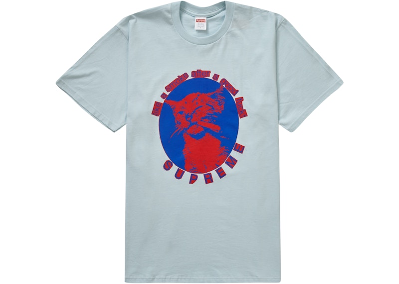 Supreme Smoke Tee Pale Blauw