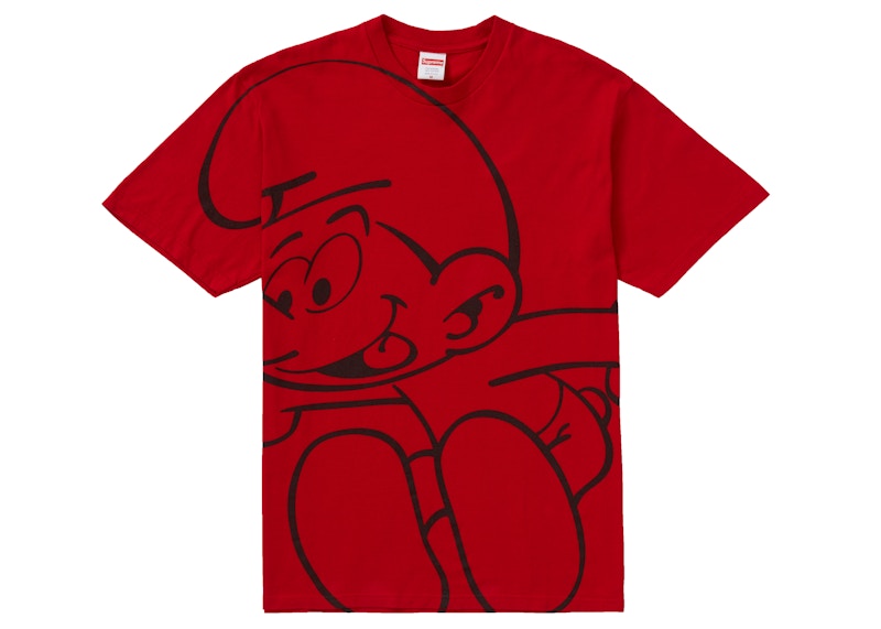 Supreme Smurfs Tee Rood