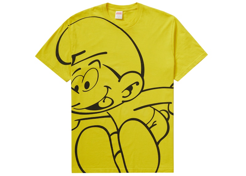 Supreme Smurfs Tee Geel