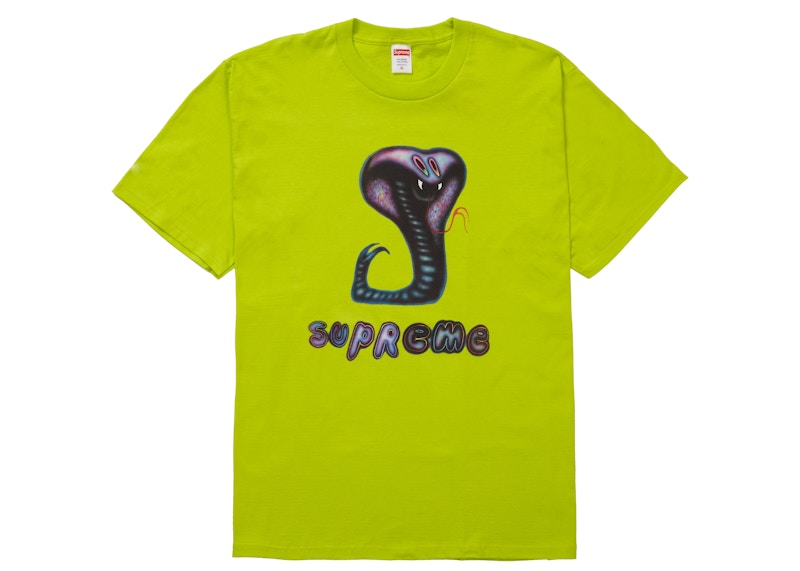 Supreme Snake Tee Bright Groen