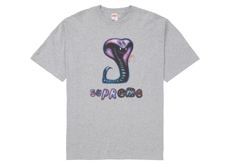 Supreme Snake Tee Heather Grijs