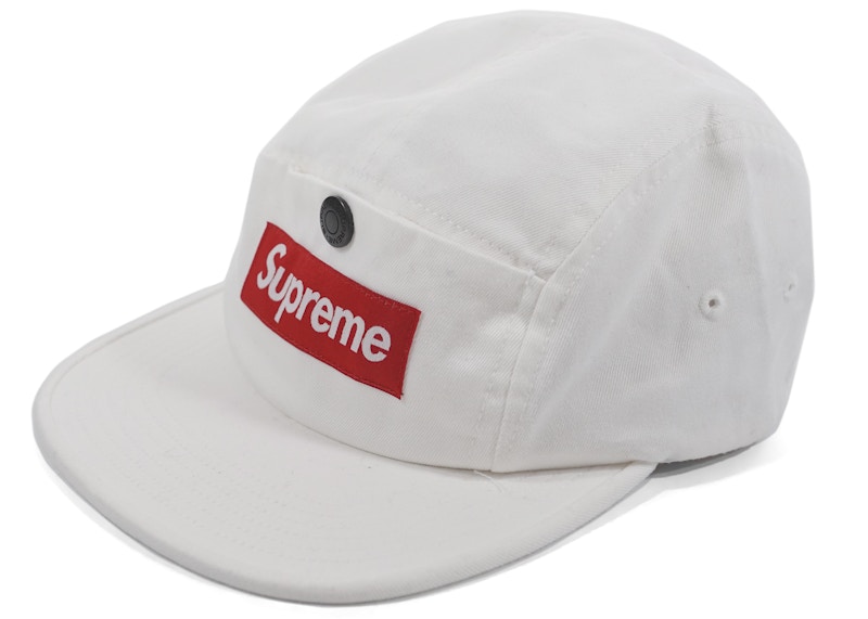 Supreme Snap Button Pocket Camp Cap Wit