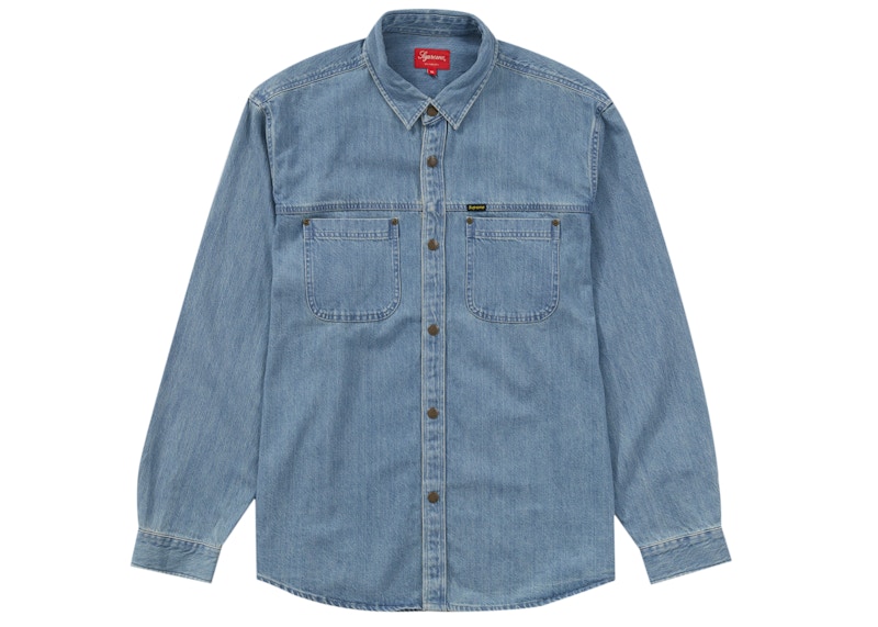Supreme Snap Work Shirt Blauw