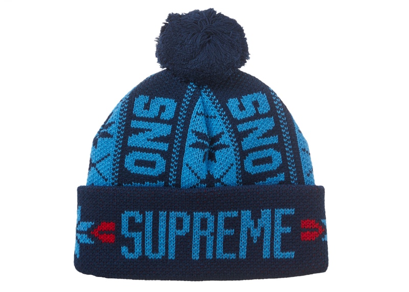 Supreme Snow Beanie Blauw