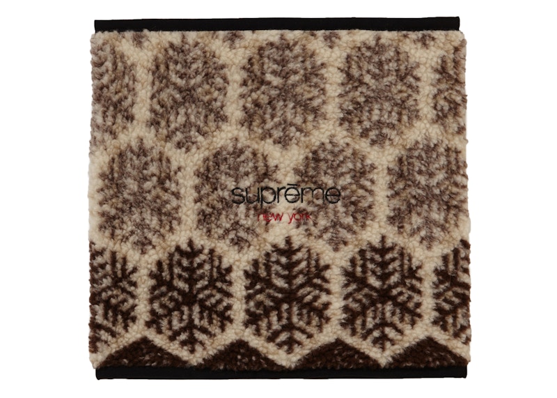 Supreme Snowflake Neck Gaiter Tan
