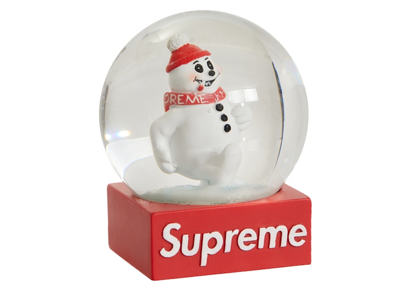 Supreme Snowman Snowglobe Rood
