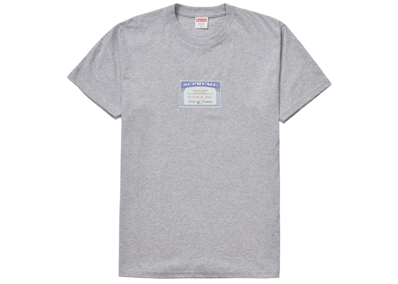 Supreme Social Tee Heather Grijs