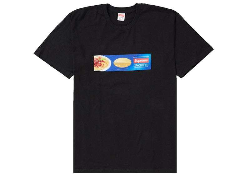 Supreme Spaghetti Tee Zwart
