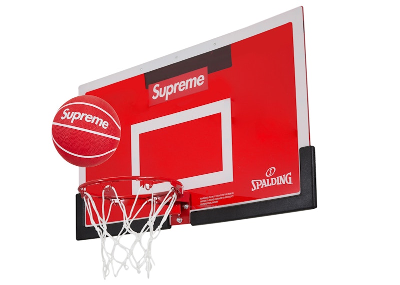 Supreme Spalding Mini Basketball Hoop Rood