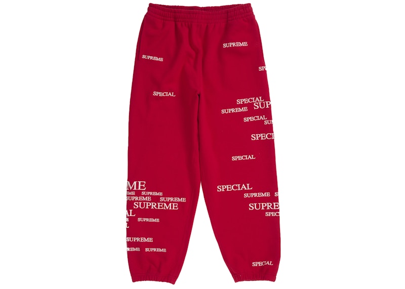 Supreme Special Sweatpant Rood